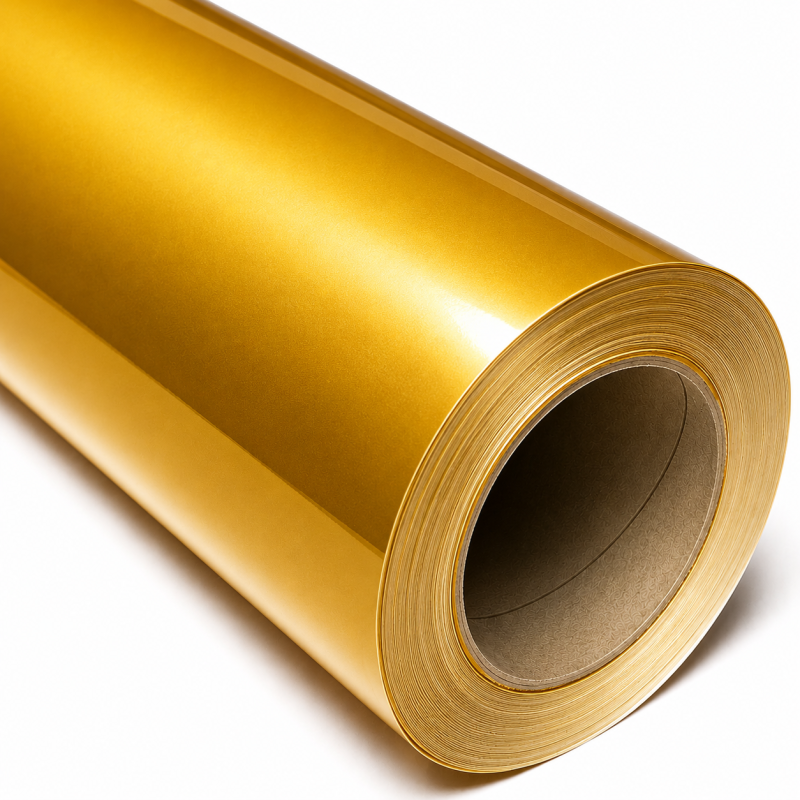Vinilo de Corte 3y Brillante 122cm x 50 mts DORADO