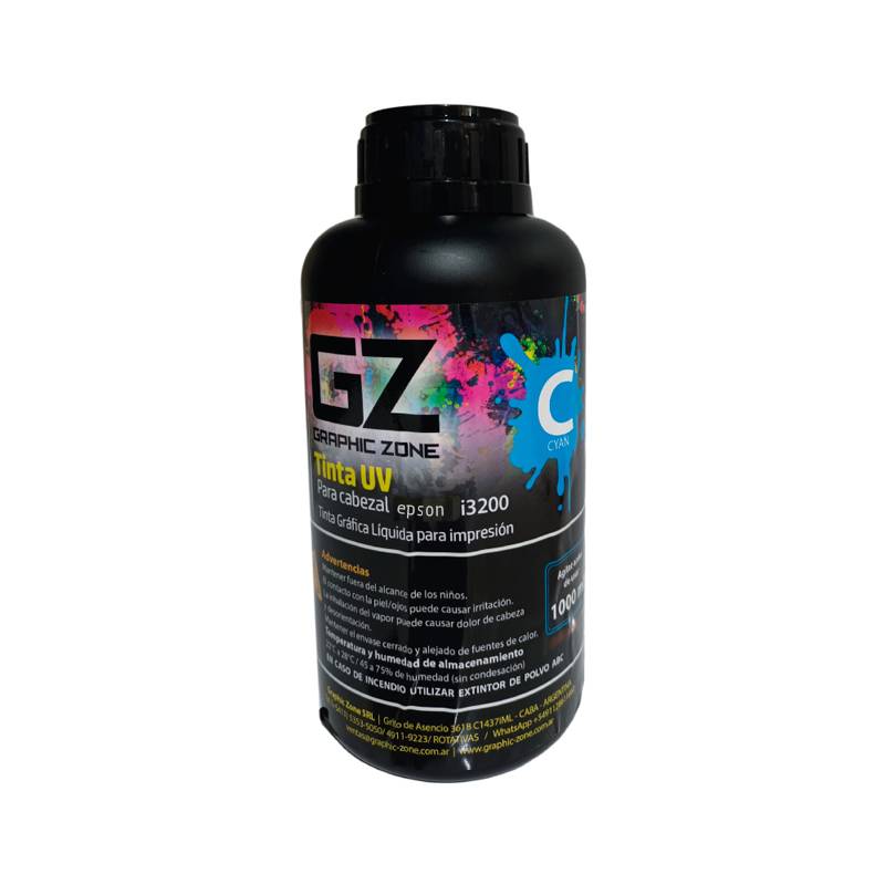 GZ UV LED 1Lt Cyan i3200