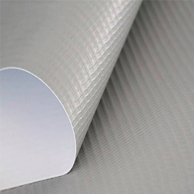 Lona Front Base Gris Brillante 500*500 8oz (280gr) 3.20mt x 50mts