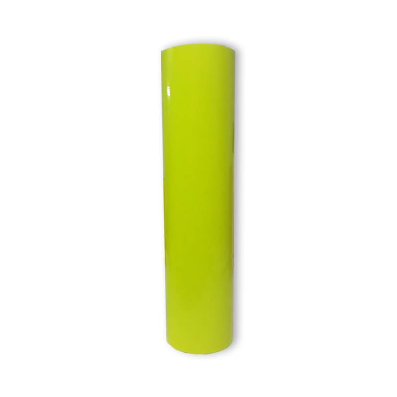 Vinilo Decorativo Autoadhesivo Brillante Rollo de 61cm de ancho por metro lineal - Color: Amarillo Fluo