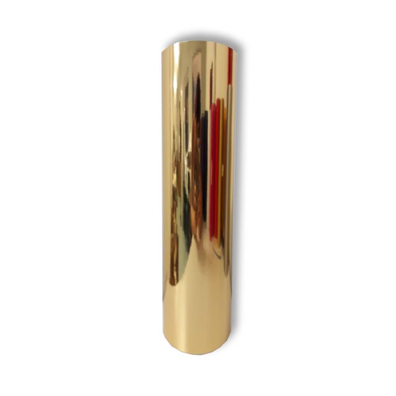 Vinilo Decorativo Autoadhesivo Metalizado Rollo de 61cm de ancho por metro lineal - Color: Dorado Metalizado
