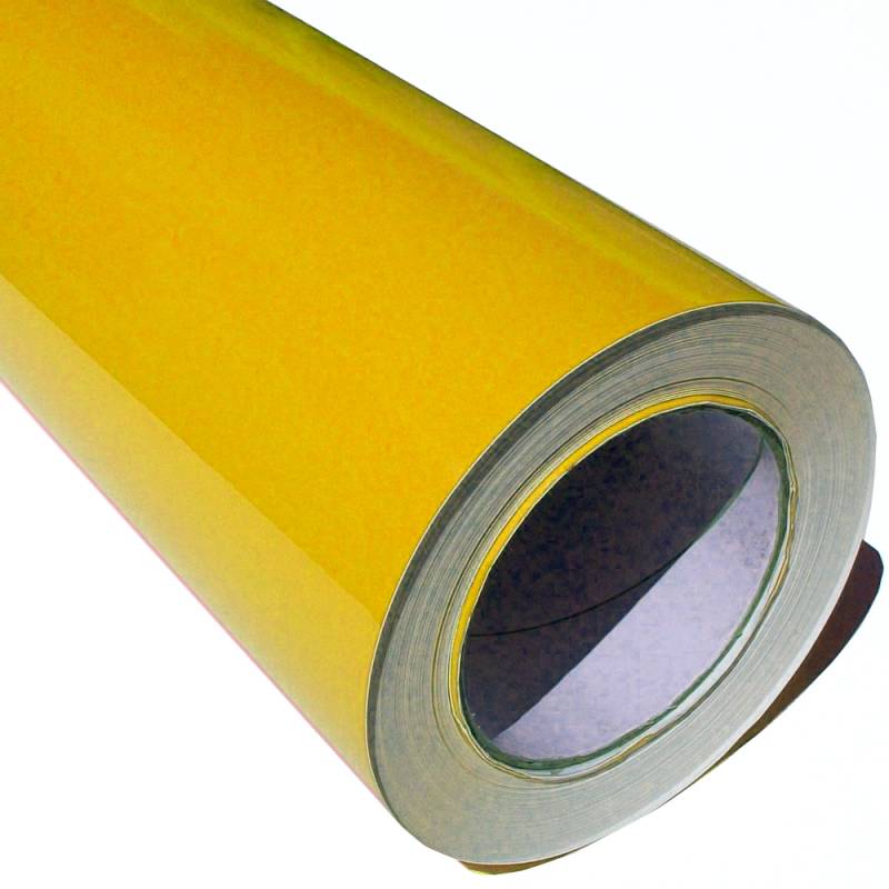 Rollo Vinilo de Corte Brillante 61cms 80mic AMARILLO PIEDRA